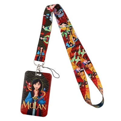 YQ317 Mickey Mouse Lanyard Pooh Bear Phone Rope Toy Story ID Card Badge 