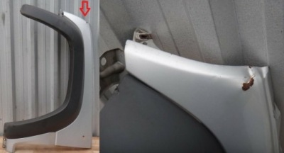 Jeep cherokee 02 r крило ліве перед фото №1