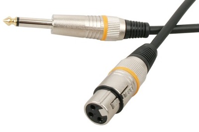 ROCKCABLE kabel XLR f żeński - Jack 6.3 oryginał