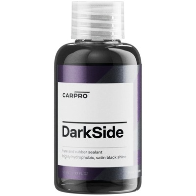 CarPro DarkSide 50ml - trwały dressing do opon i gumy, satynowe wykończenie