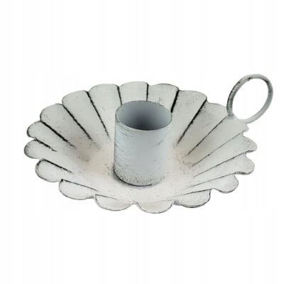 METALOWY ŚWIECZNIK NA DŁUGĄ ŚWIECE