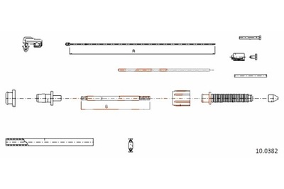 COFLE CABLE GAS COFLE 10.0382 RENAULT TWINGO 1.2 95- CLIO -97  