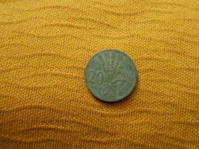 20 HALERZY 1940 r CZECHY ORGINAL