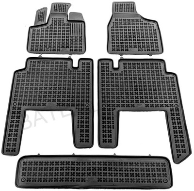 DODGE GRAND CARAVAN 2007-2020 ALFOMBRILLAS GOMA NEGRAS REZAW-PLAST  