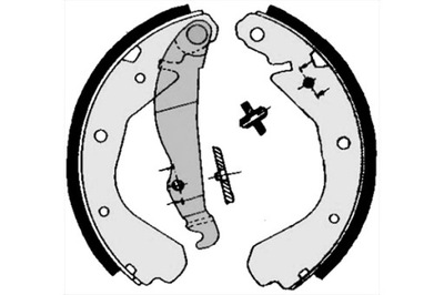 STARLINE КОЛОДКИ ГАЛЬМІВНІ КОМПЛЕКТ S BC 04660 КОМПЛЕКТ