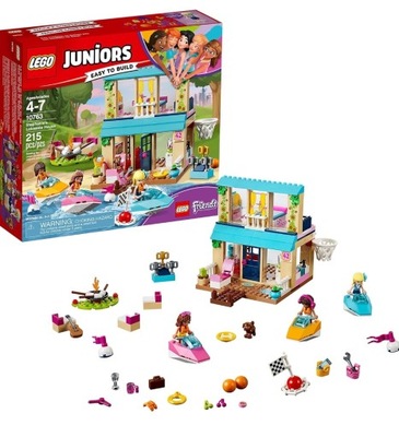 LEGO JUNIORS 10763 DOMEK STEPHANIE nad JEZIOREM: Przeżyj ciekawe przygody