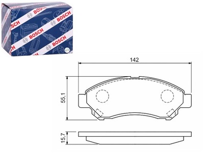 КОЛОДКИ ГАЛЬМІВНІ ПЕРЕД FORD USA F-150 SUZUKI SX4 S-CROSS VITARA