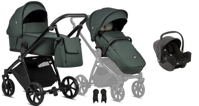 Wózek TUTIS Mio plus 3w1 | PACIFIC GREEN | SNUG 2