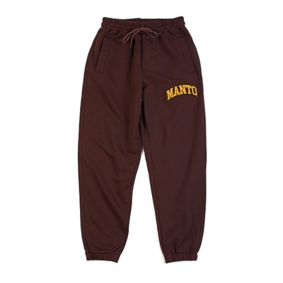 Spodnie męskie MANTO Varsity brown S