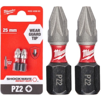 BIT UDAROWY KOŃCÓWKA POZIDRIV PZ2 25MM Milwaukee #