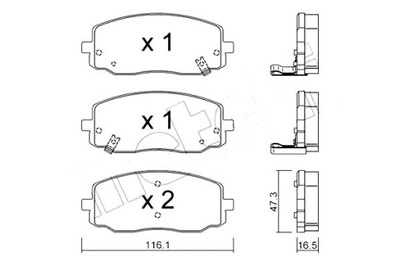 METELLI КОЛОДКИ ТОРМОЗНЫЕ KIA PICANTO 04- ДАТЧИК