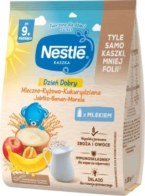 NESTLE KASZKA MLECZNA jabłko banan morela 230g