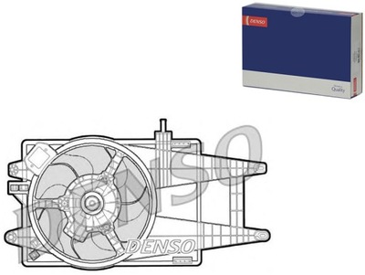 Denso вентилятор радиатора с корпус fiat idea p фото №1