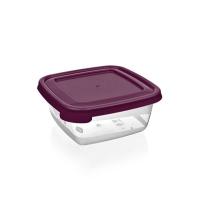 POJEMNIK KUCHENNY KWADRATOWY Z PRZYKRYWKĄ 0,9L