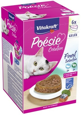 VITAKRAFT POESIE MULTIPAK ŁOSOŚ DZICZYZNA 6 x 85g