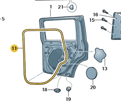 Skoda оригінальний номер 5l0839701 фото №1