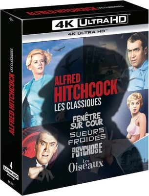 Alfred Hitchcock [4 Blu-ray 4K] Zestaw filmów /Lektor i Napisy PL/