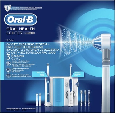 Szczoteczka elektryczna z irygatorem Oral-B Oxyjet Pro 2000