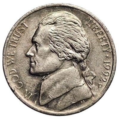 5 cents 1992 D USA