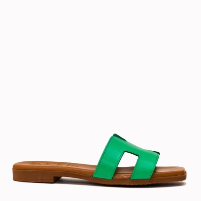 Klapki damskie OH! MY SANDALS 5321 GREEN - 41, Zielony