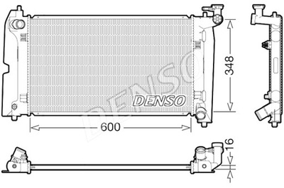 DENSO РАДИАТОР ДВИГАТЕЛЯ ВОДЫ TOYOTA AVENSIS COROLLA COROLLA VERSO 1.4