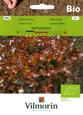 BIO SAŁATA LIŚCIOWA RED SALAD BOWL 0,5g VILMORIN