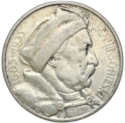 II RP. 10 złotych 1933 Jan II Sobieski