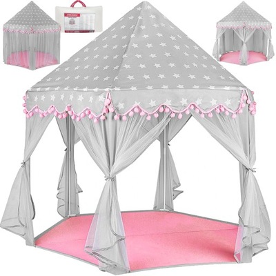 Namiot dla Dzieci Domek Zamek do Domu Ogrodu Pokoju Duży Pałac Ogrodowy XXL