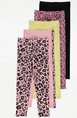 5-PACK LEGGINSY PANTERKA NEON George 9-10L