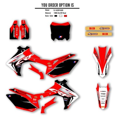 PEGATINAS GRAFICZNE PEGATINAS TLO PARA HONDA CRF250 CRF 250 2014 2015 2~23852  