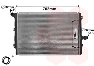 РАДИАТОР ДВИГАТЕЛЯ AUDI SEAT SKODA VW