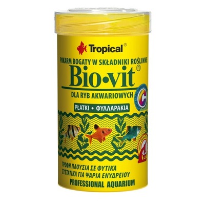 Pokarm dla ryb Tropical Bio-vit płatki