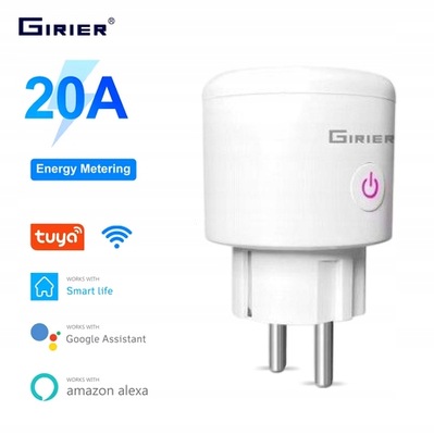 INTELIGENTNE GNIAZDKO WTYCZKA TUYA SMART WI-FI 20 A