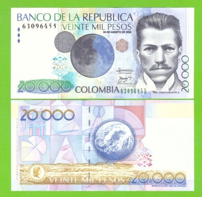 KOLUMBIA 20000 PESOS 2009 P-454u UNC