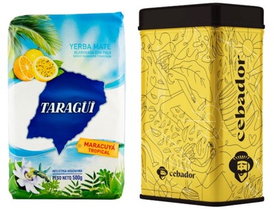 YERBERA PUSZKA + Yerba Mate Taragui Tropical Maracuja Naranja 500g