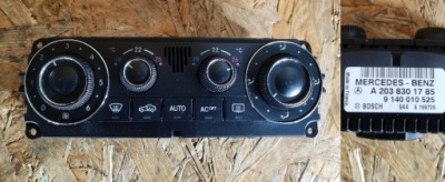 Панель обдув mercedes w203 w209 a2038301785 фото №1