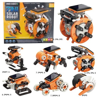 7 w 1 edukacyjny robot solarny zabawka zasilany en