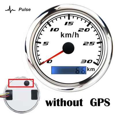 60 km/h (GPS) Speedometer Odometer 85mm Speed Gauge 120km/h 200km/h ~75033