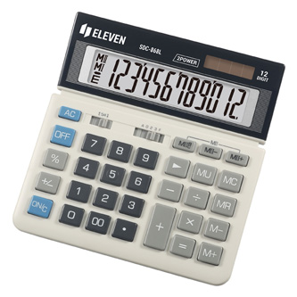 Kalkulator Eleven / Citizen SDC868L, czarno-biały, 12 miejsc