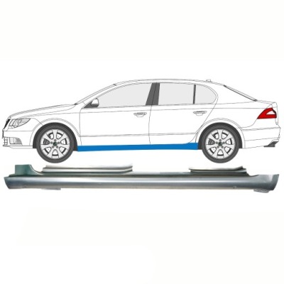 Полный порог do skoda superb 2008-2015 / левая фото №1
