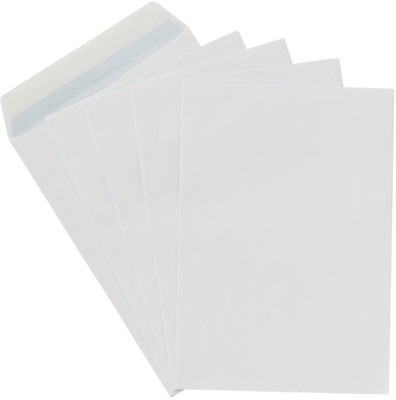 Koperty białe C4 na format A4 samoprzylepne 50szt