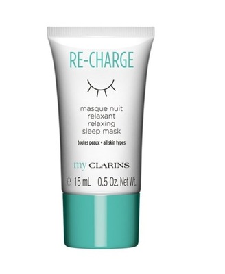 My CLARINS RE-CHARGE Relaxing maska regenerująca na noc