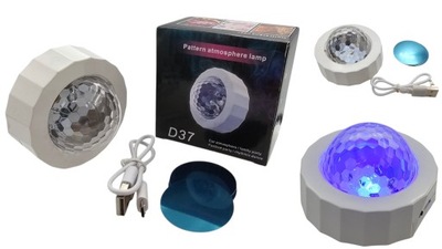 PROJEKTOR DYSKOTEKOWY KULA DISCO REFLEKTOR LED RGB REFLEKTOR IMPREZA