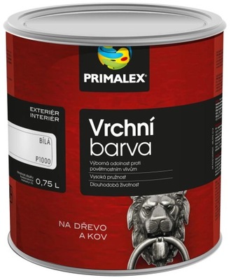 Primalex Kolor wierzchni POŁYSK 0,75l, 8190 czerwień ciemna