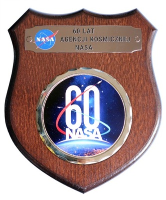 Pamiątkowy ryngraf 60 lat Agencji Kosmicznej NASA