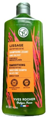 Yves Rocher Szampon Wygładzający z Peptydami Ryżowymi 300 ml