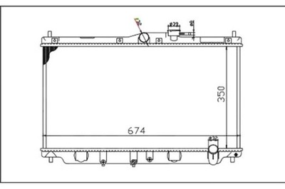 DEPO RADUADOR DEL MOTOR 19010PT0003 19010PT1901 190  