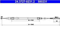 ATE CABLE HAM.L/P BMW 5 E53 00-  