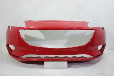 Бампер перед opel corsa e 14- 39003567 червоний фото №1