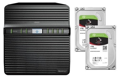 Serwer NAS Synology DS423 2GB + 2x 2TB Seagate